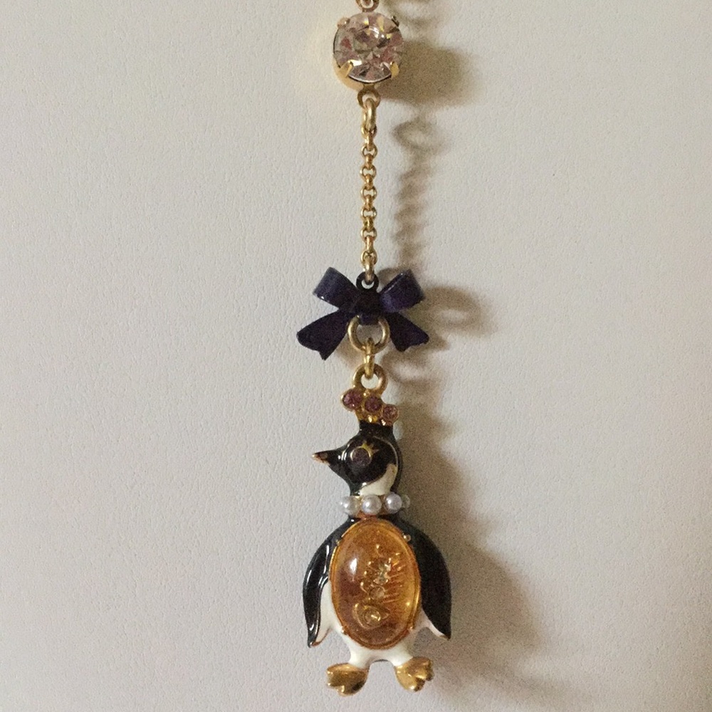 Betsey Johnson penguin necklace